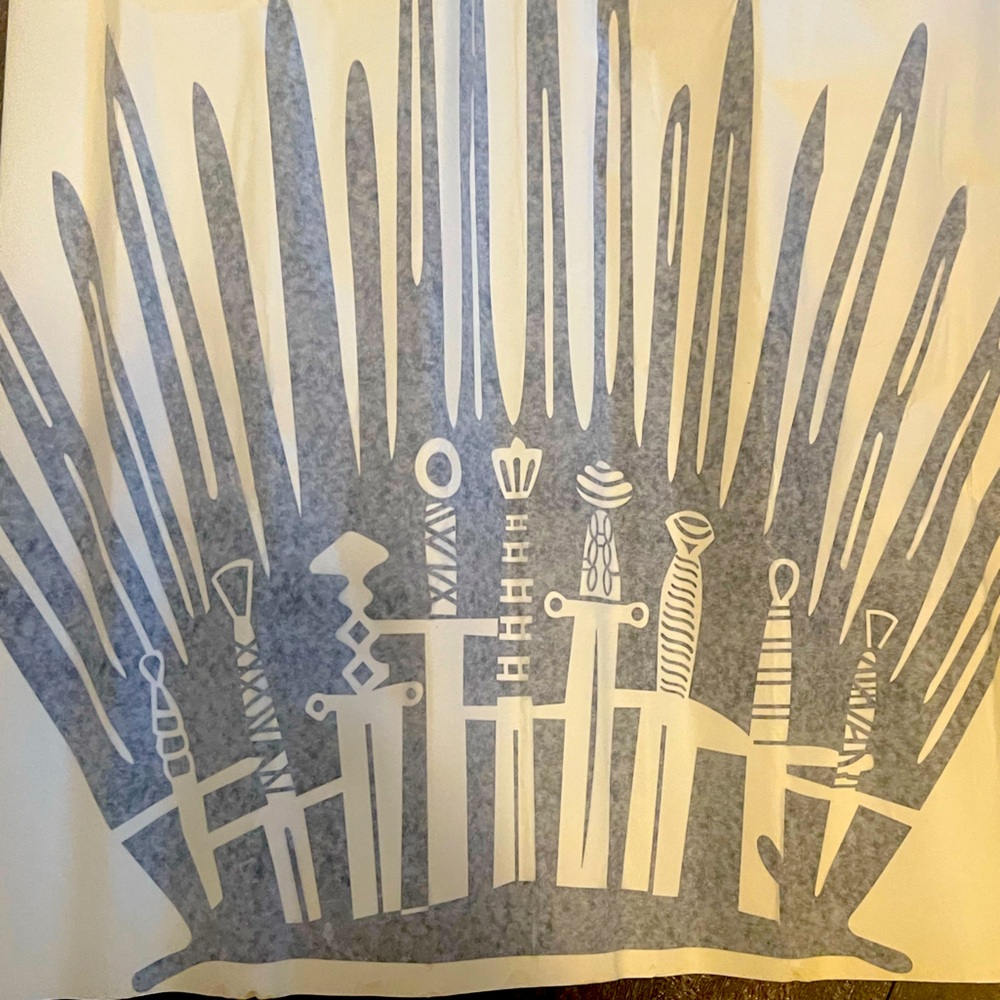 NWOT Game of Thrones Iron Throne Toilet Decal